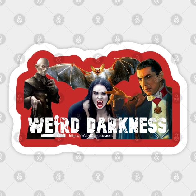 Weird Darkness: "VAMPIRE" Sticker by marlarhouse